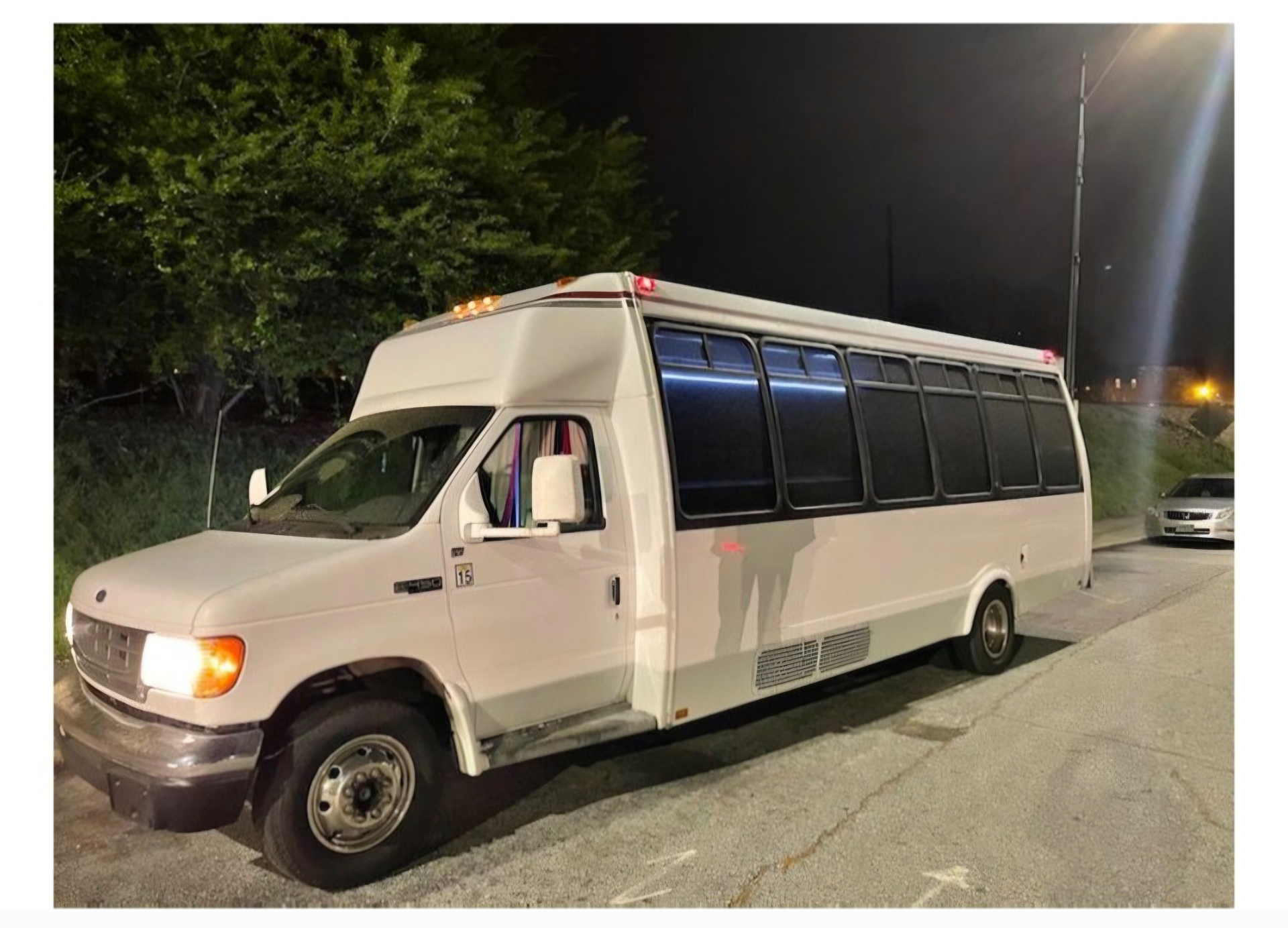 White Party Bus